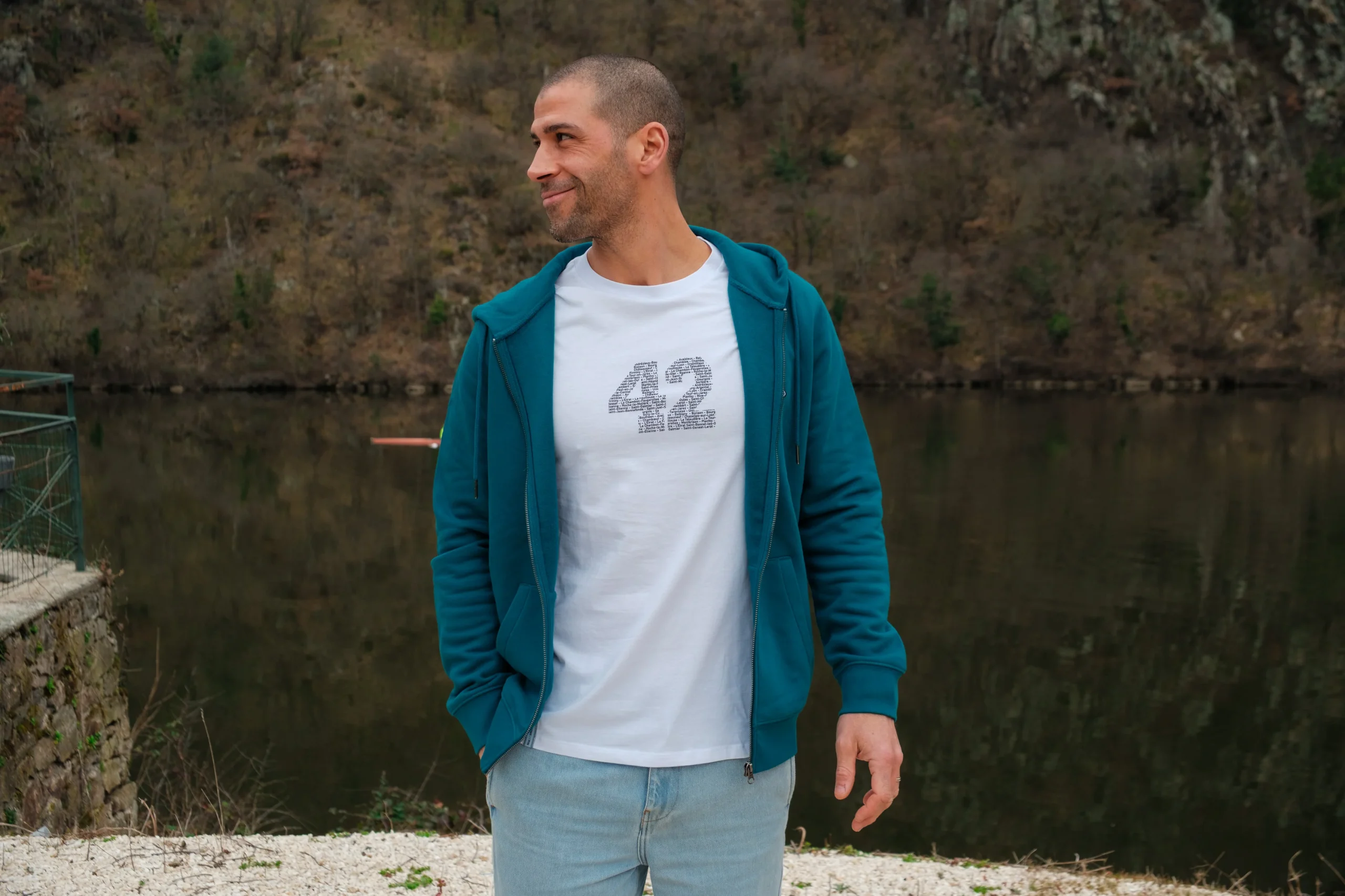 Veste zippée st just pétrole – Image 5