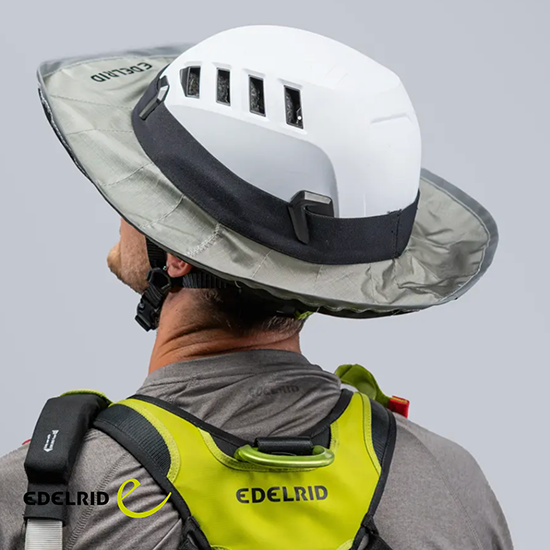HELMET FULL BRIM PROTECTION PLUIE/SOLEIL CASQUE PROFESSIONNEL – Image 2