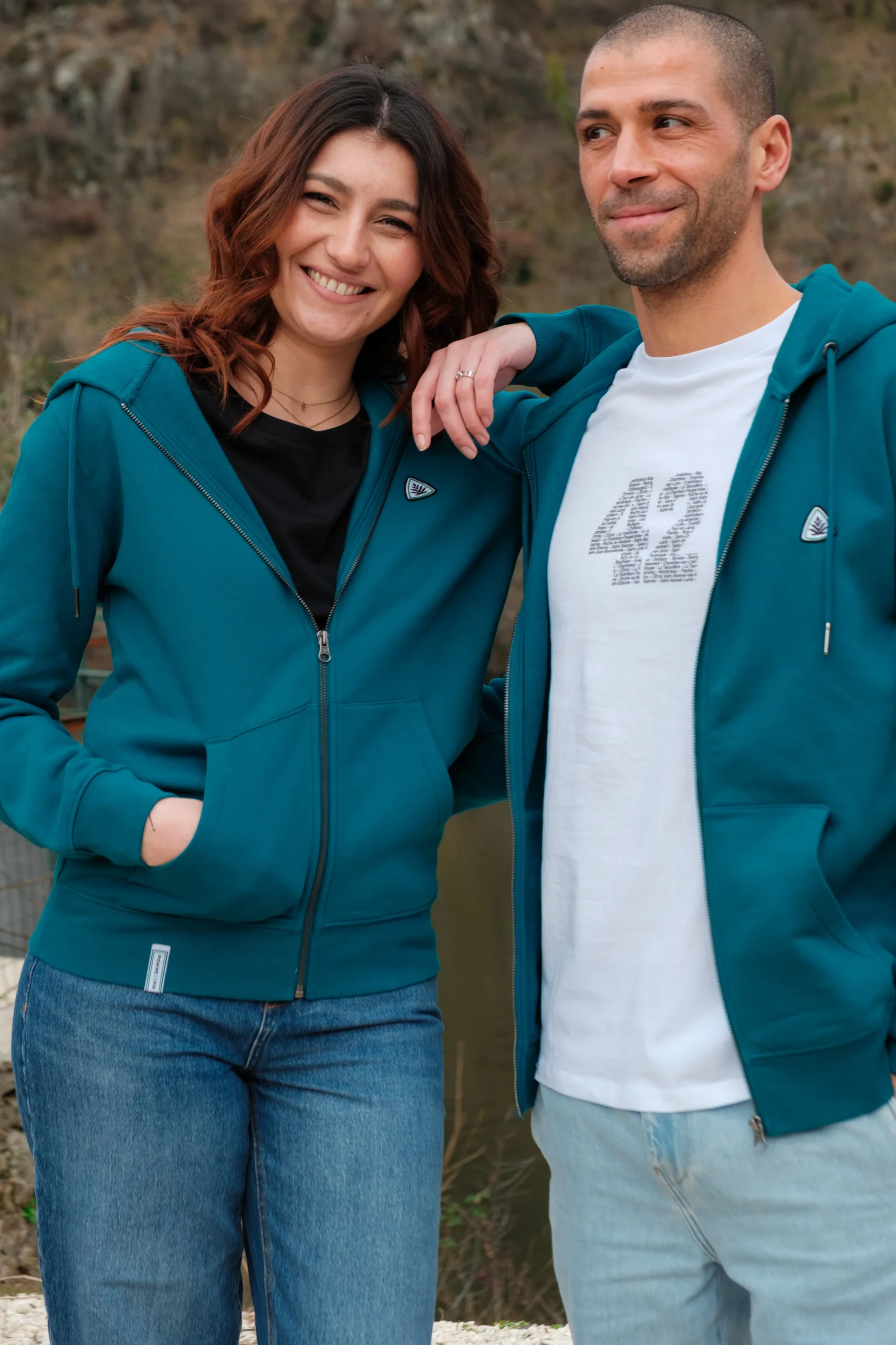 Veste zippée st just pétrole – Image 4