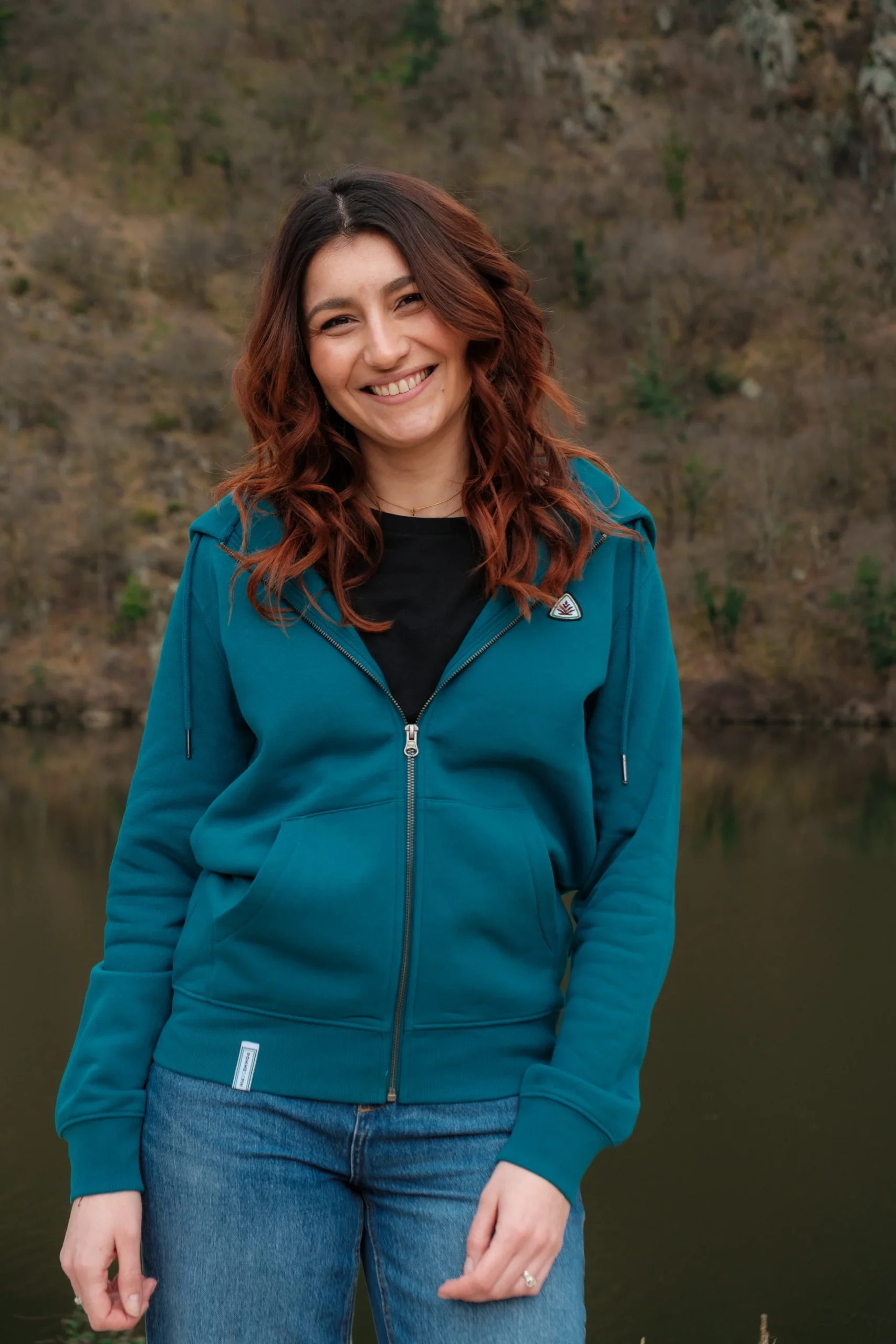 Veste zippée st just pétrole – Image 3