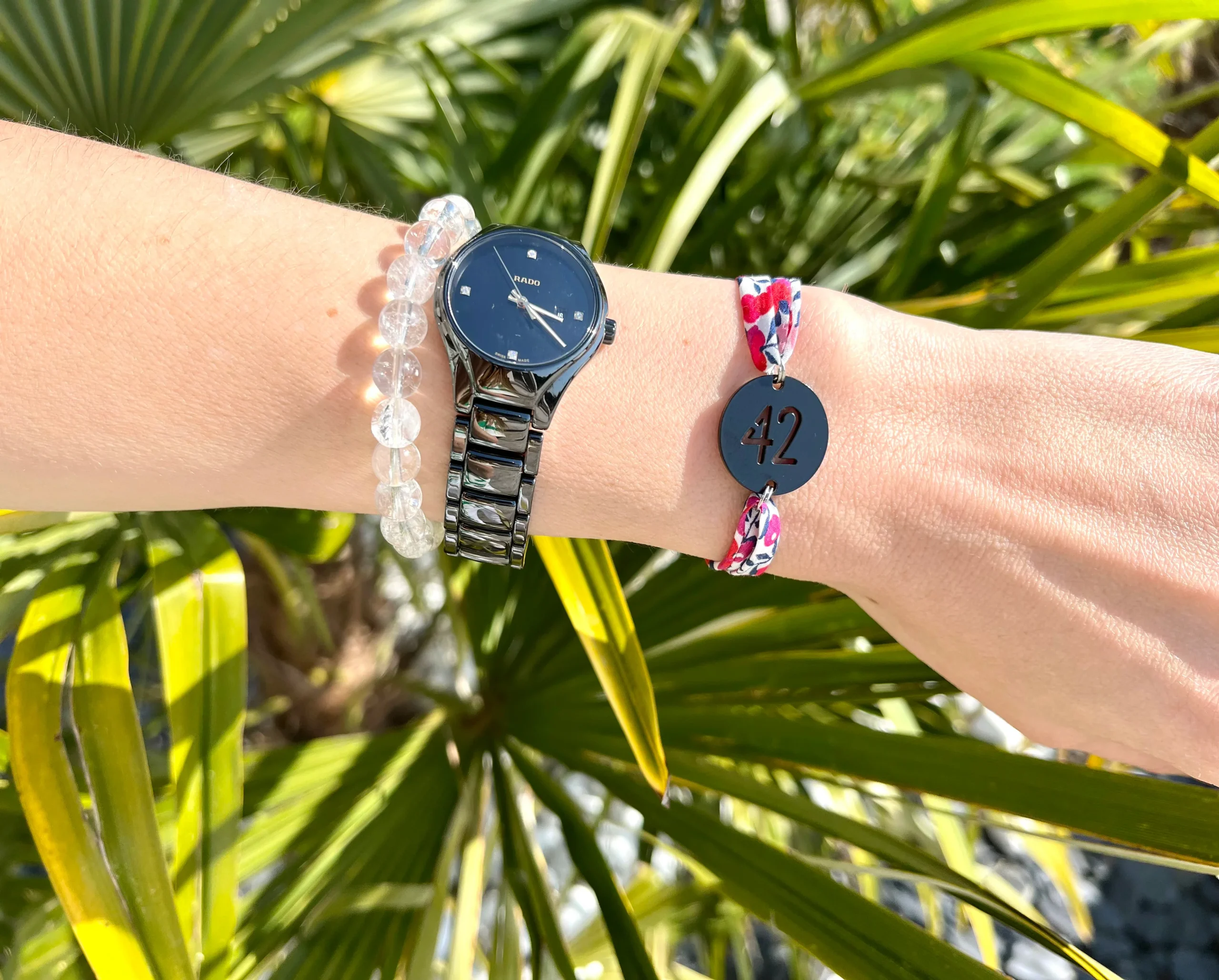 Bracelet 42 Médaille Noire Liberty – Image 2