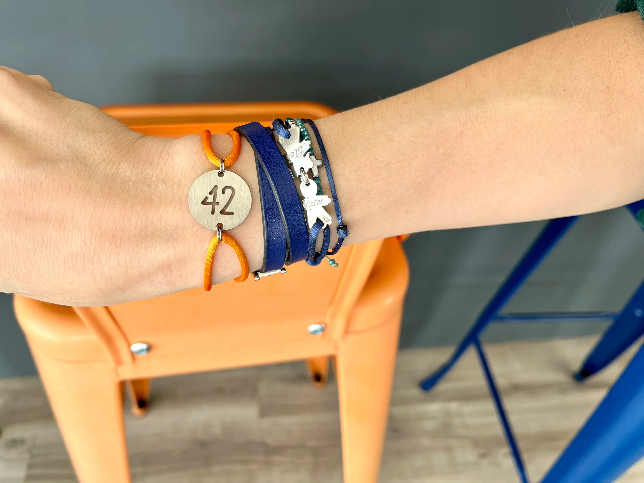 Bracelet 42 Inox Orange – Image 2