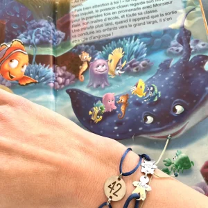 Bracelet 42 Petite Médaille Marine