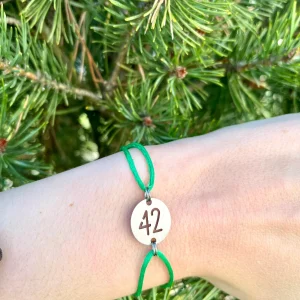 Bracelet 42 Petite Médaille Vert