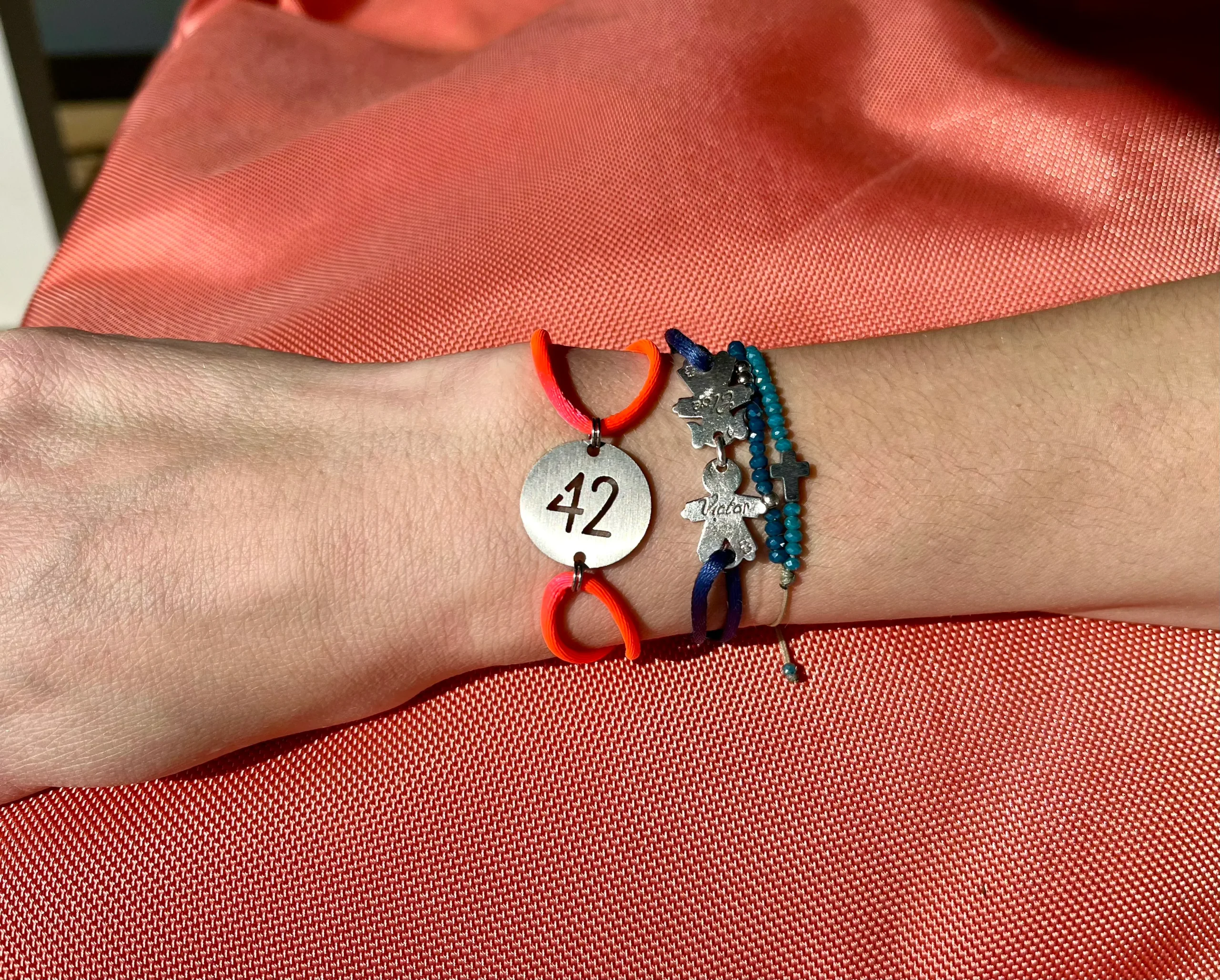 Bracelet 42 Inox Rose Fluo – Image 2