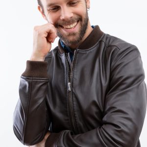 Blouson en cuir