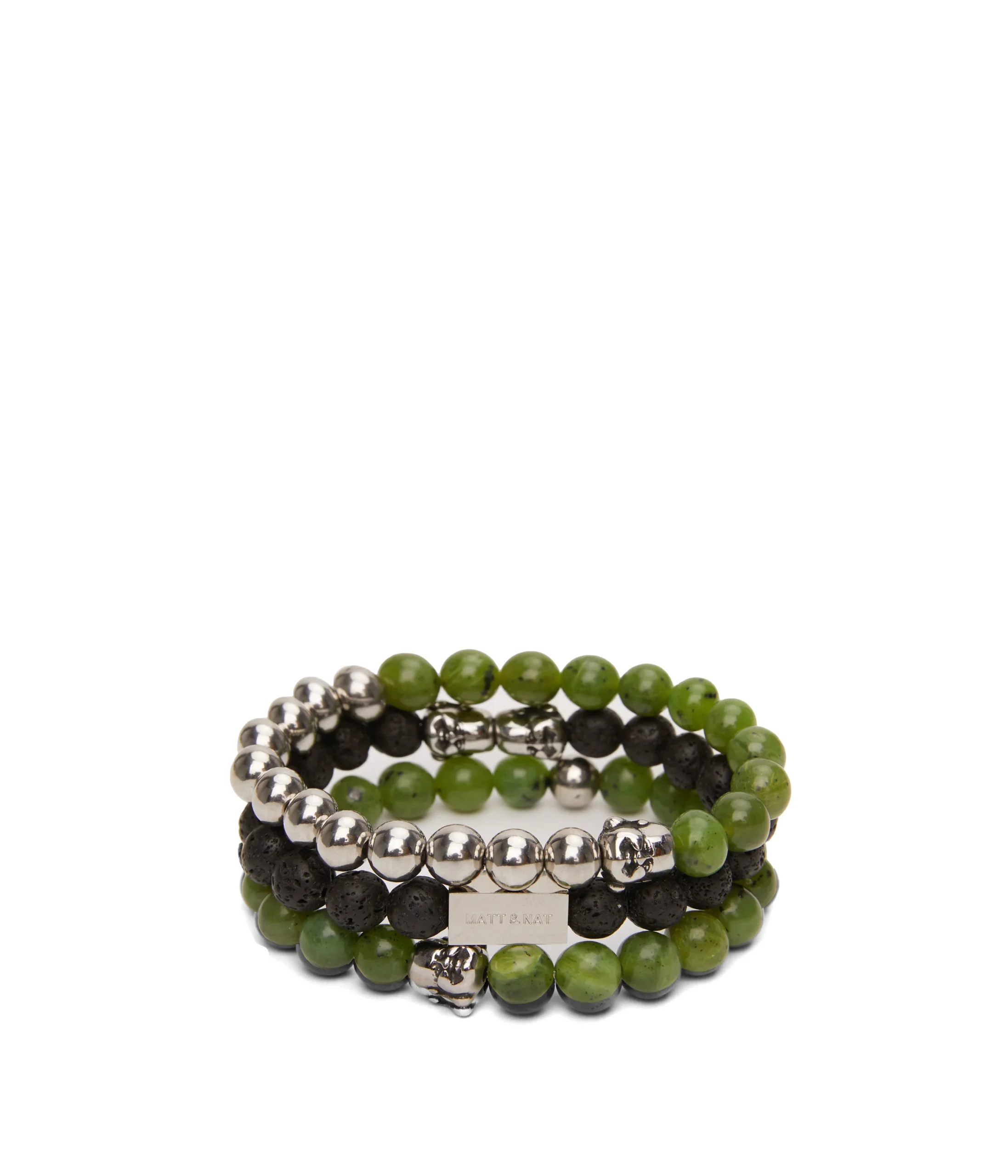 SOURIANT Bracelet perles & breloques en vert