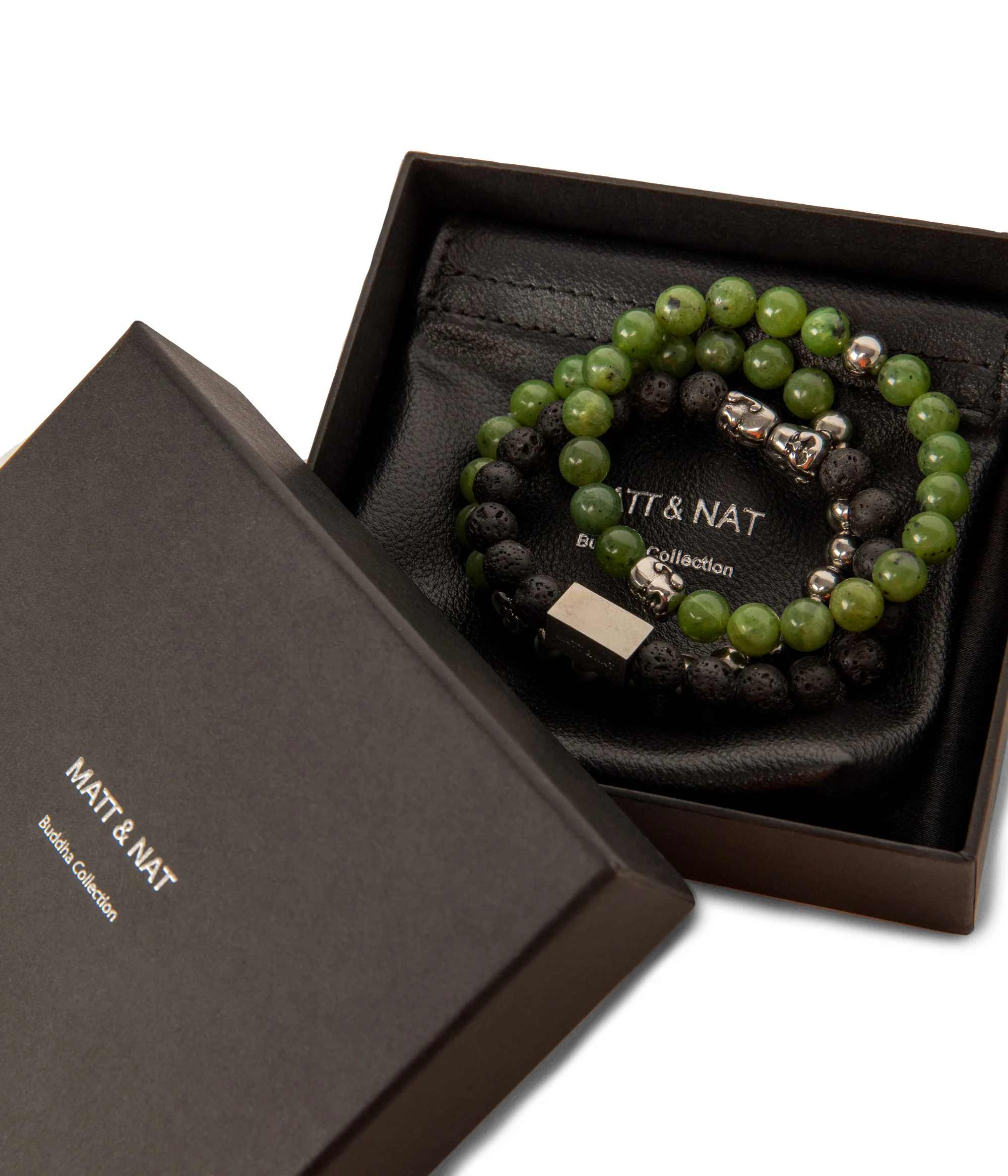SOURIANT Bracelet perles & breloques en vert – Image 4