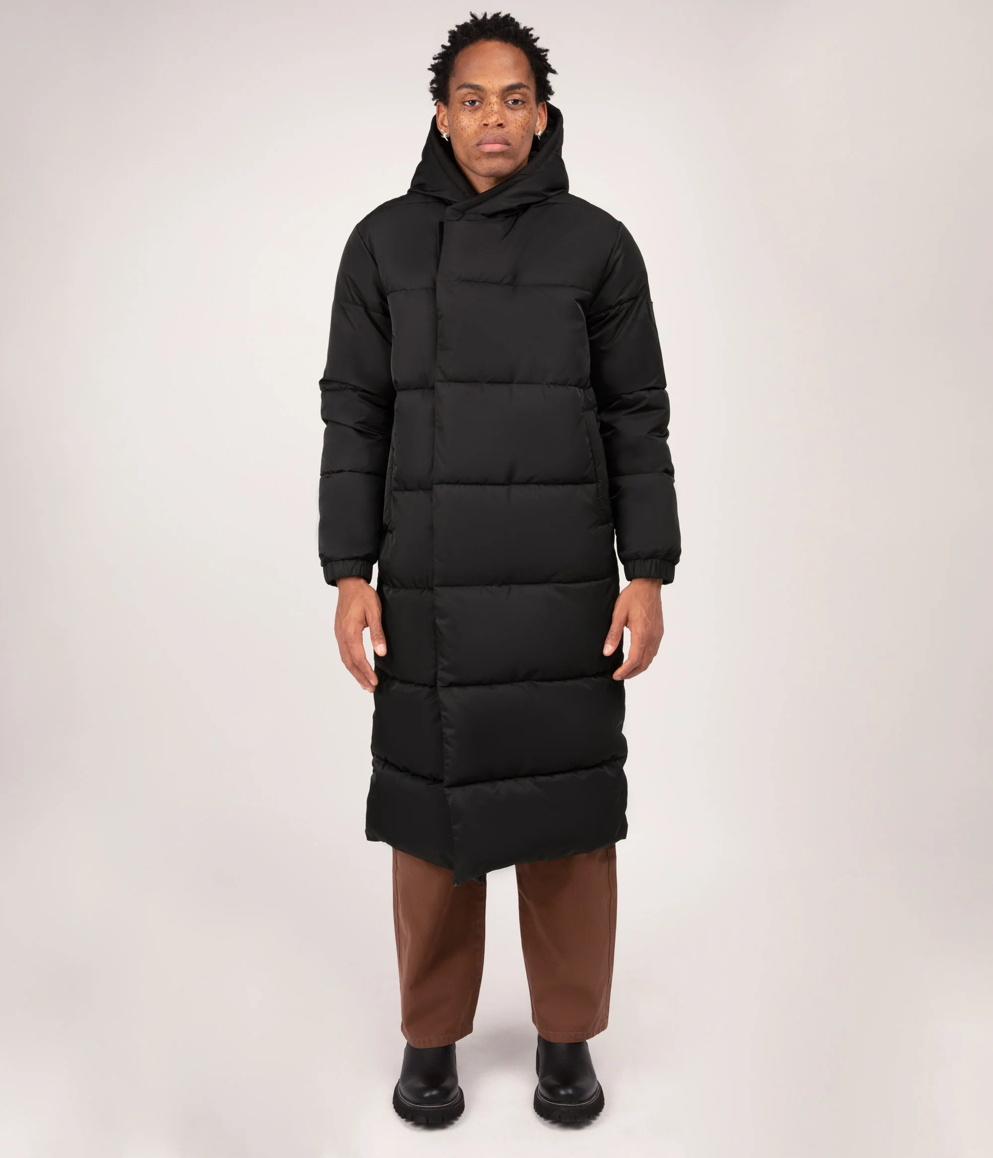 BERTAN Manteau matelassé long pour homme – Image 2