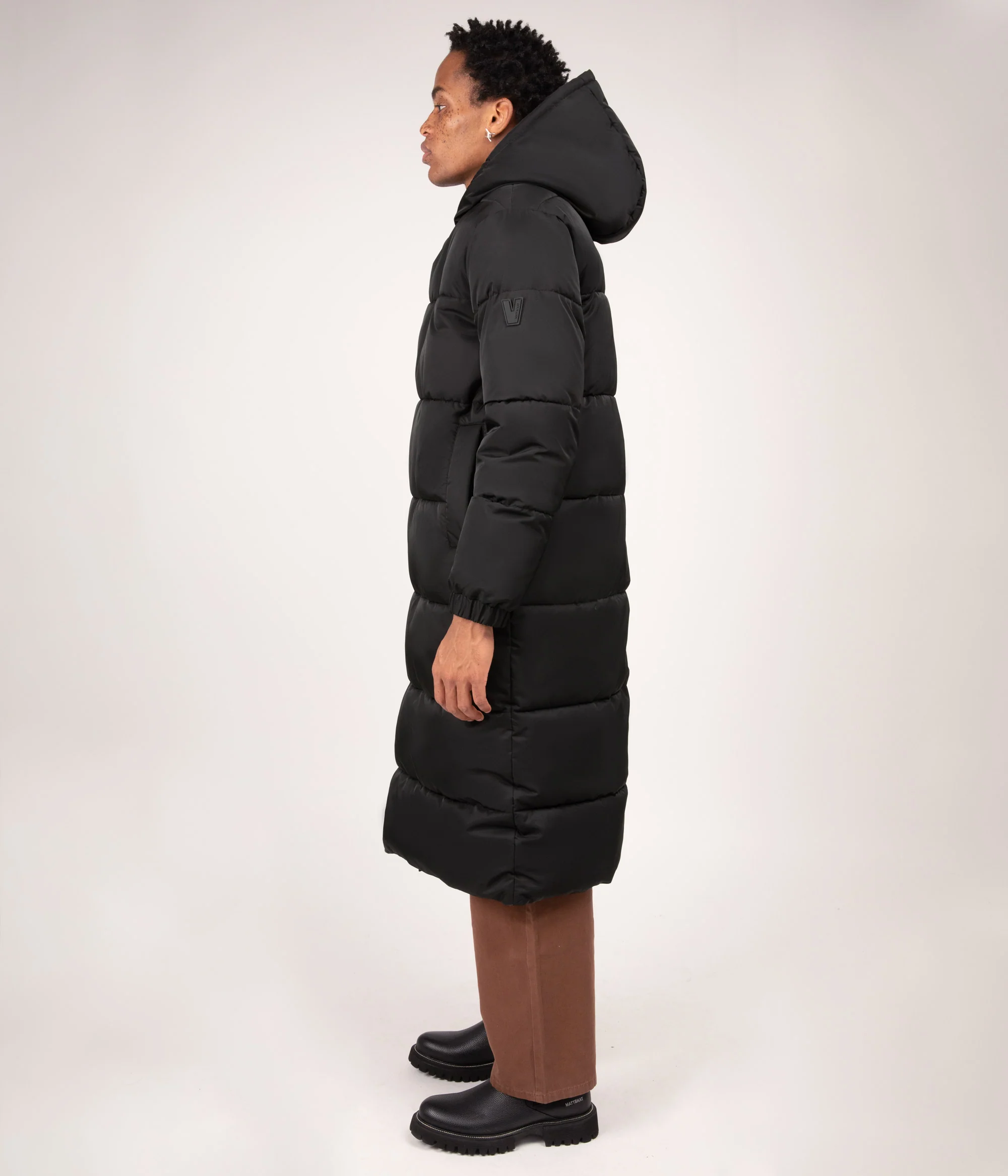 BERTAN Manteau matelassé long pour homme – Image 3