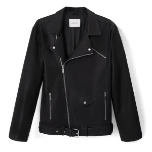 DALEX Veston de moto végétalien pour hommes