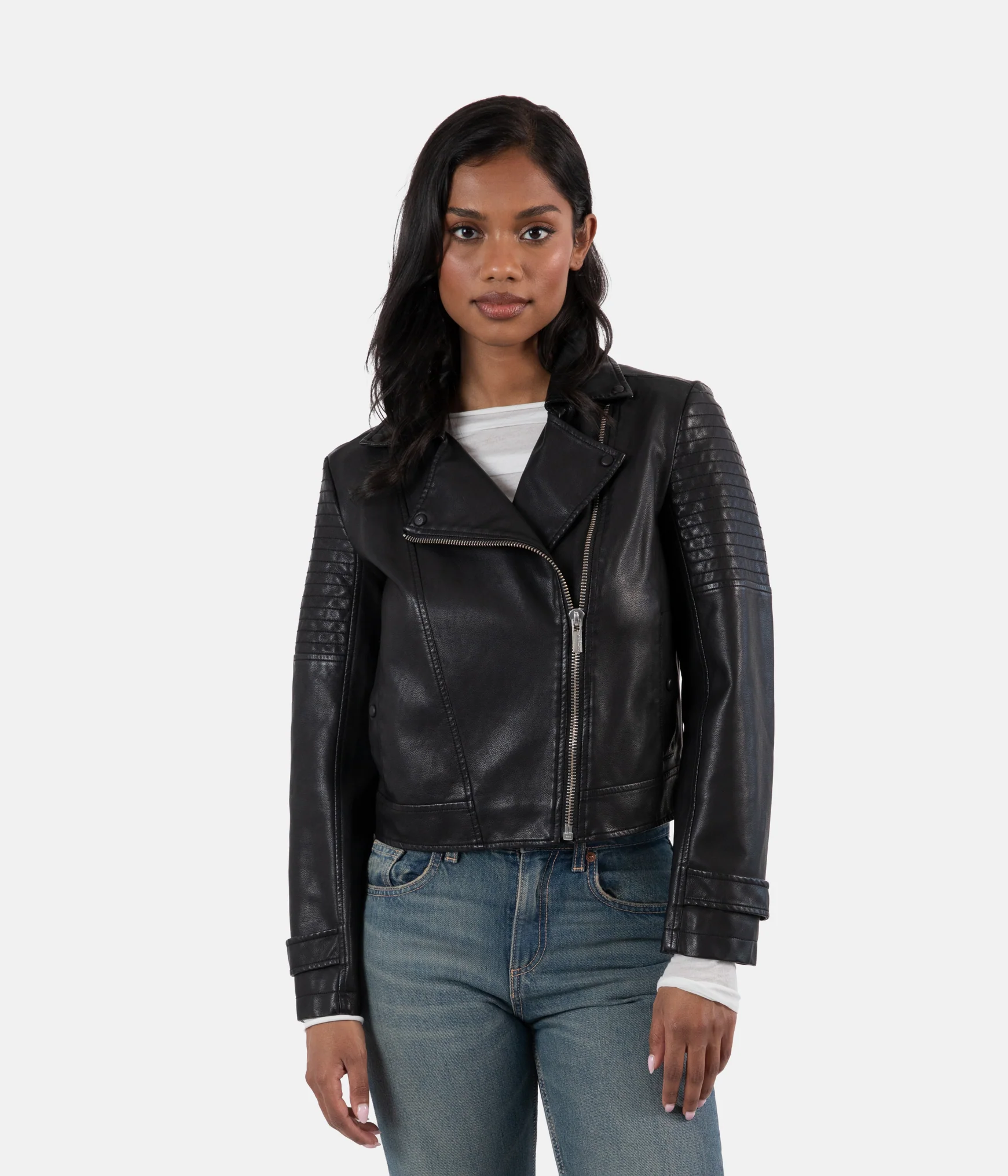 SAVINA Veston moto végétalien pour femmes – Image 2