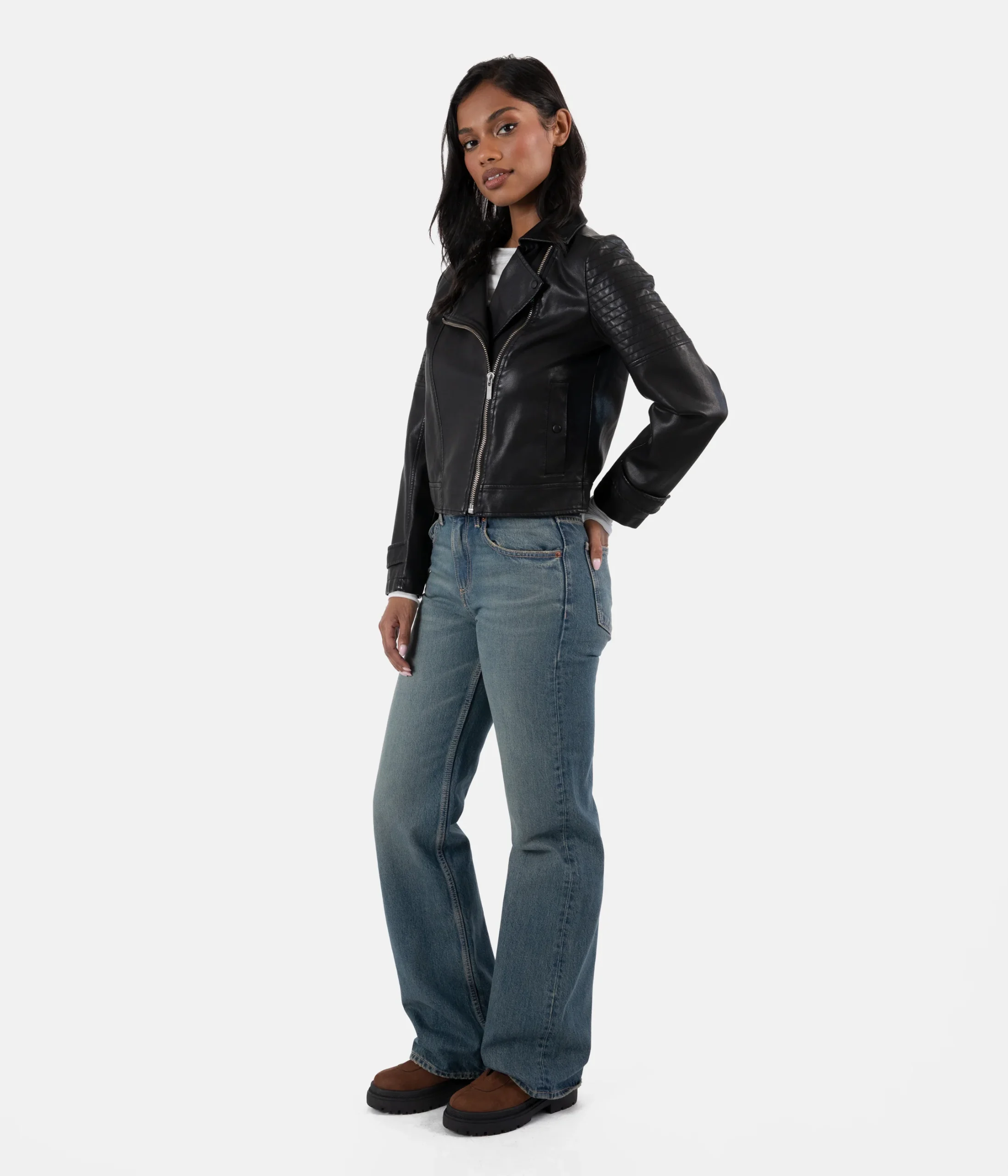 SAVINA Veston moto végétalien pour femmes – Image 3