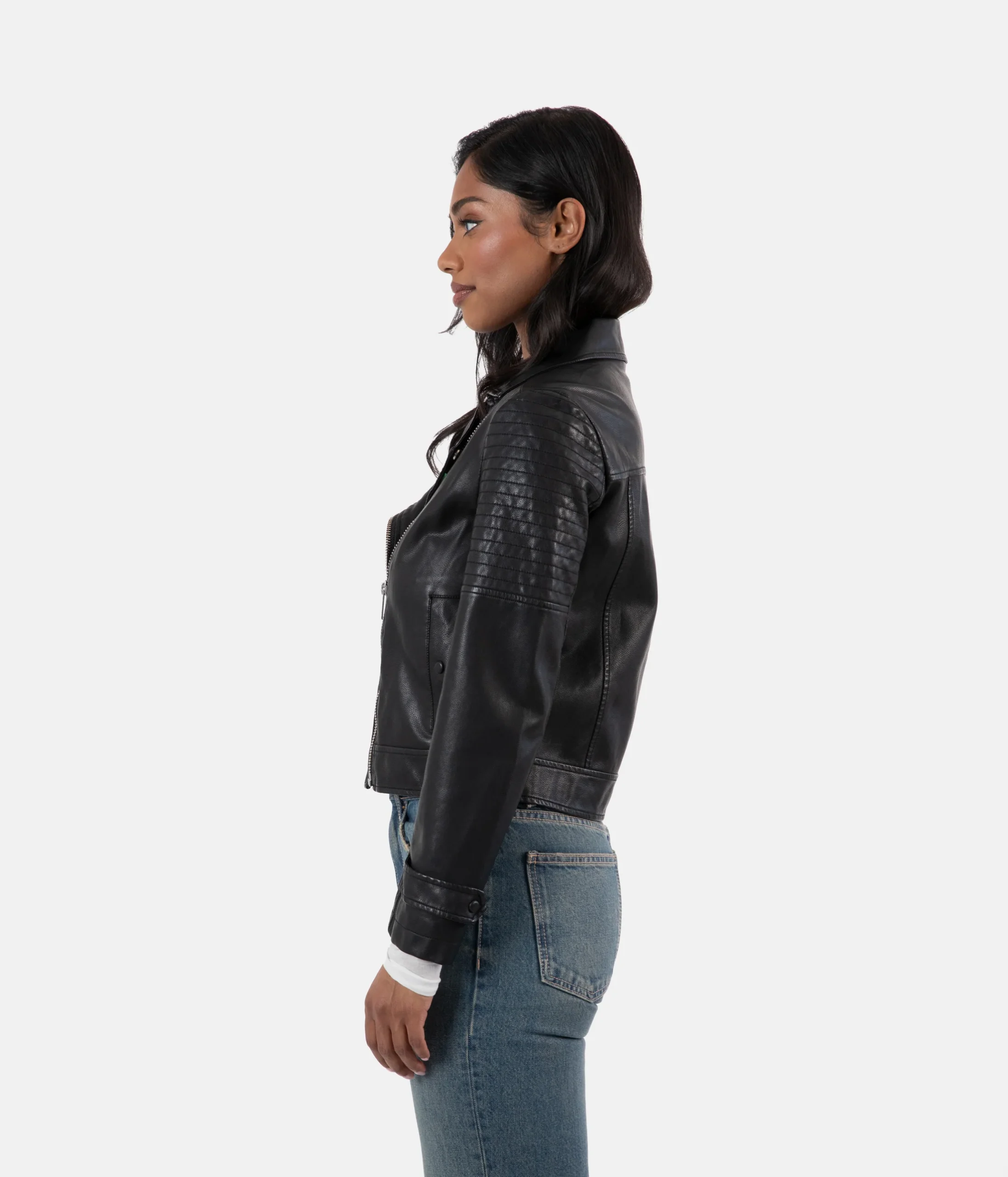 SAVINA Veston moto végétalien pour femmes – Image 4