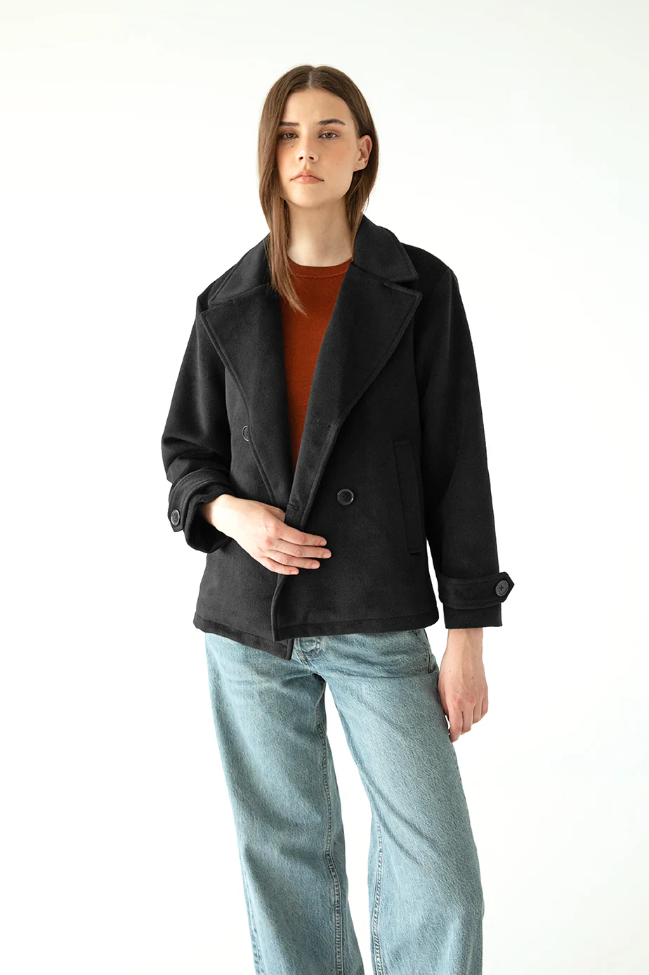 RIA Veste En Laine Végétalien – Image 3