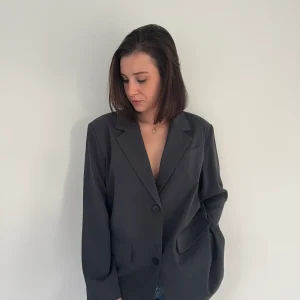 Blazer oversize gris