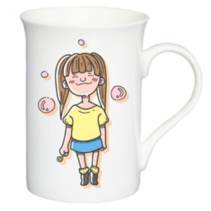 Mug blanc évasé