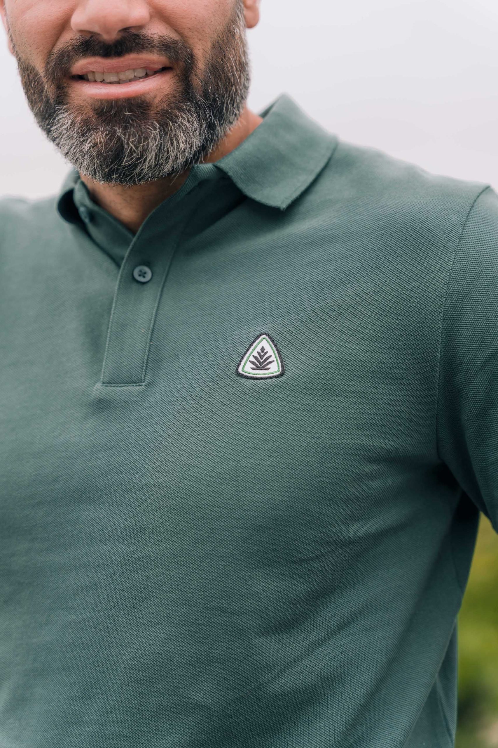 Polo Pampille homme piqué Vert Sapin – Image 3