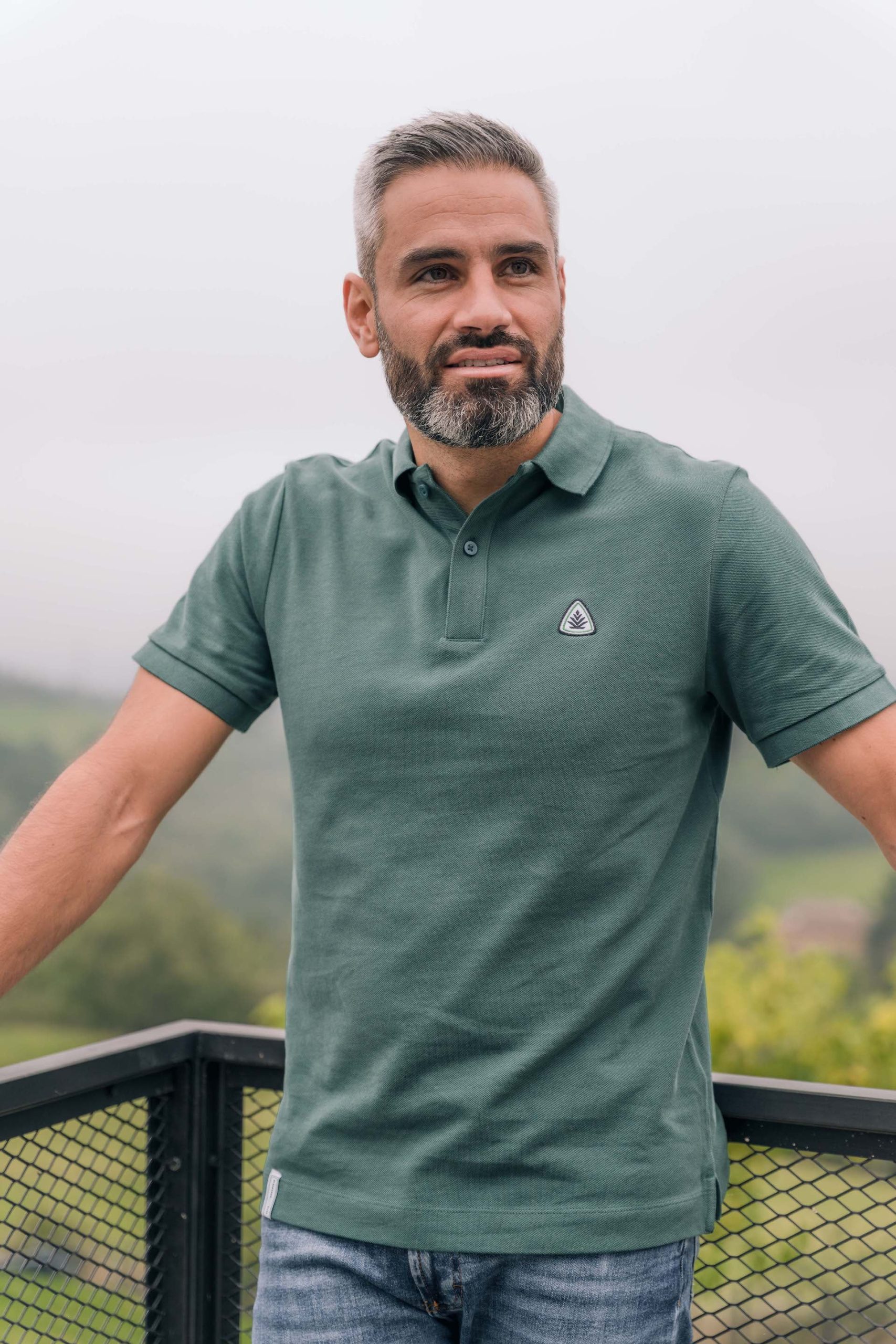 Polo Pampille homme piqué Vert Sapin – Image 2