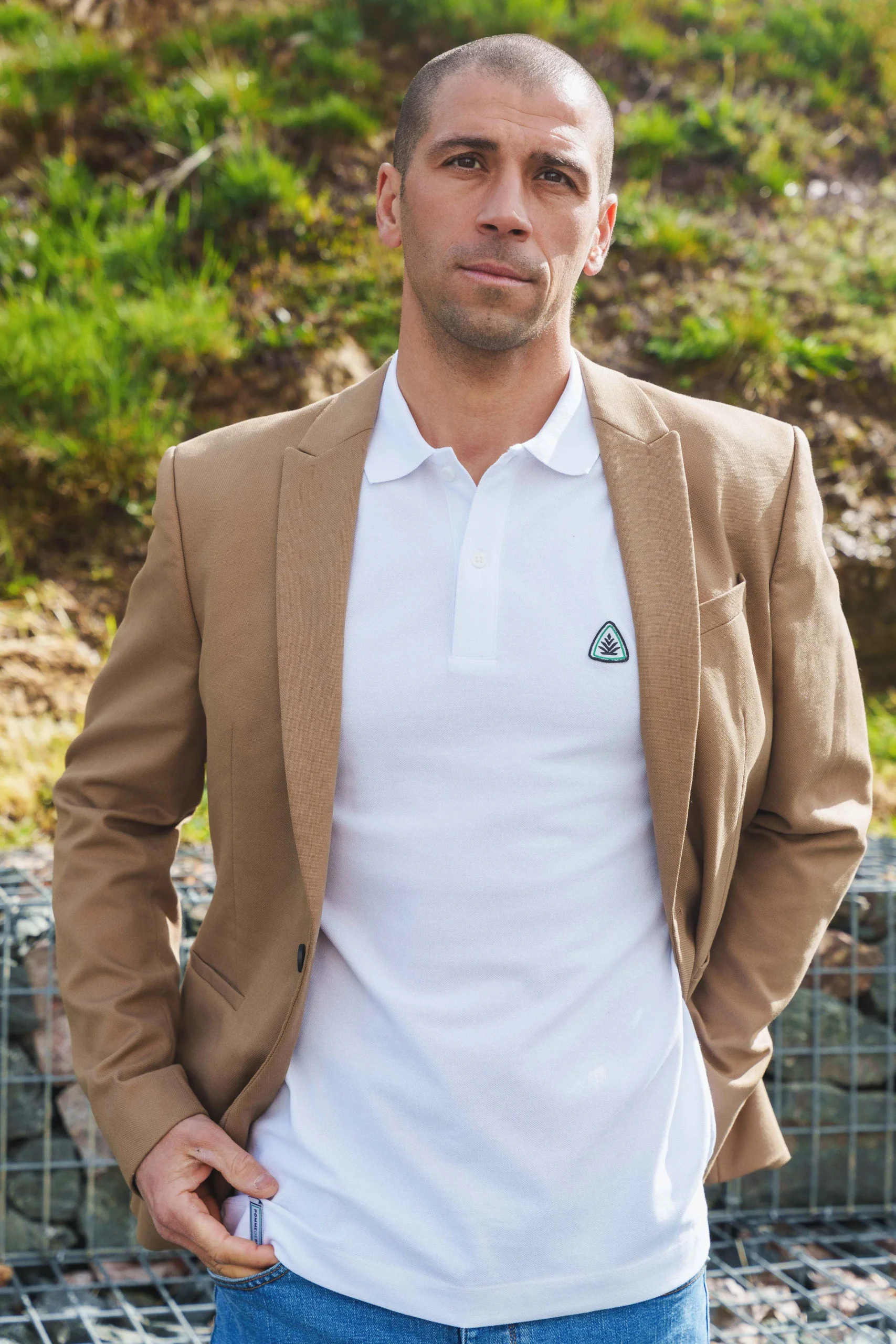 Polo Pampille homme piqué Blanc – Image 4