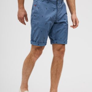 Bermuda à motif brodé