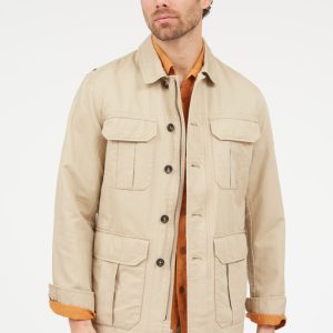 Veste saharienne en lin coton