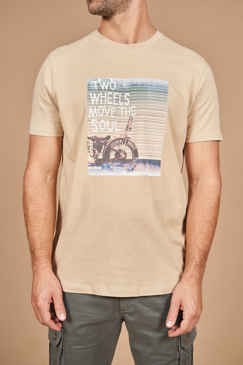 Tee Shirt with moto print – Image 2