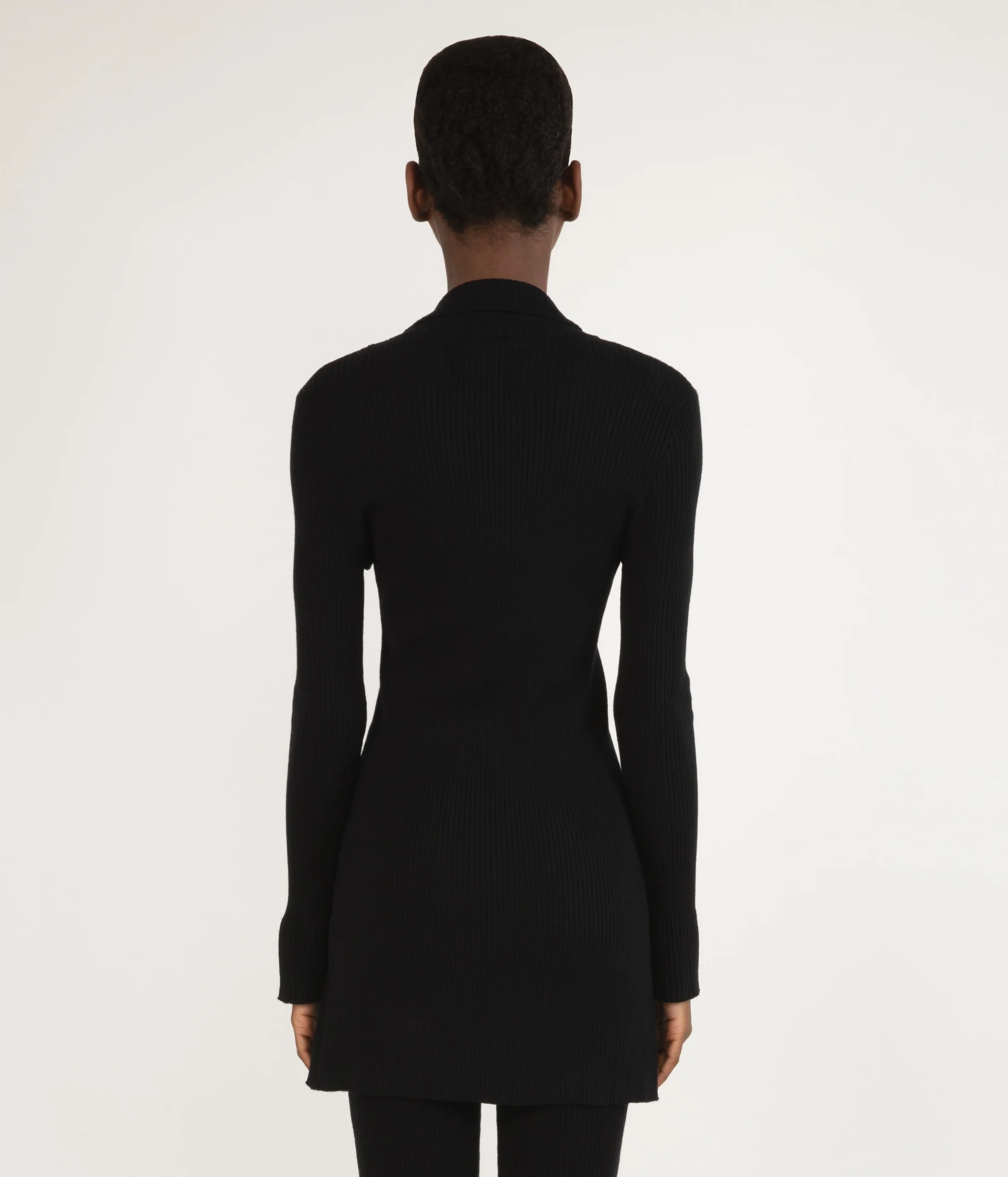 PEARL Cardigan côtelé avec col tailleur pour femmes – Image 9