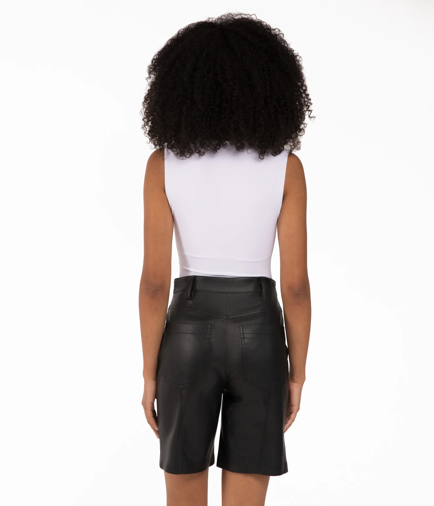 EDIE Shorts végétaliens à taille haute pour femmes – Image 8