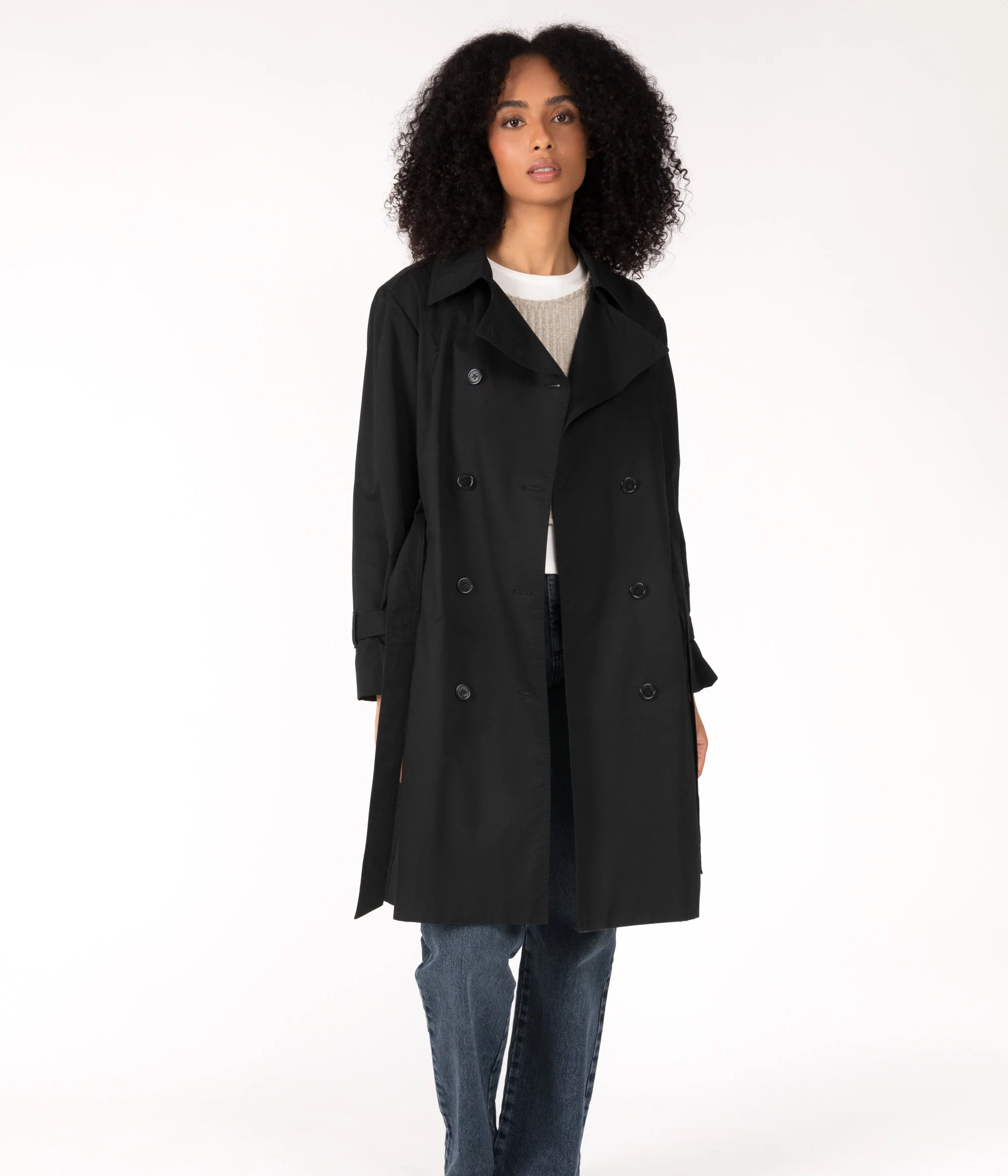 EZRA Trench croisé végétalien pour femmes – Image 8