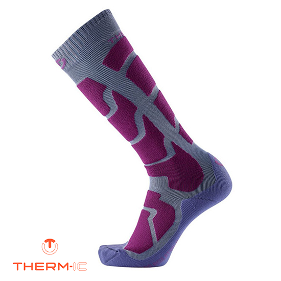 SKI INSULATED LADY PURPLE CHAUSSETTES DE SKI FEMME – Image 2