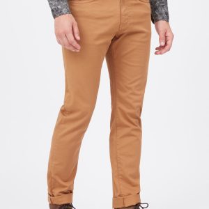 5-pocket plain gabardine trousers