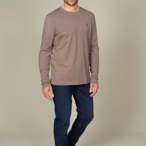 Tee-shirt manches longues uni col rond