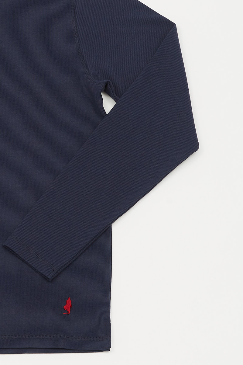 Basic long sleeves Tee Shirt in rib – Image 3