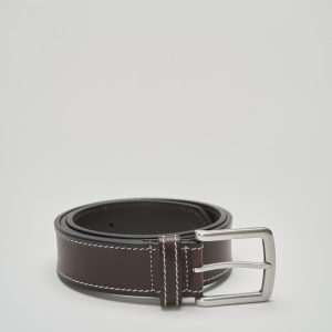 Scellier-style leather belt