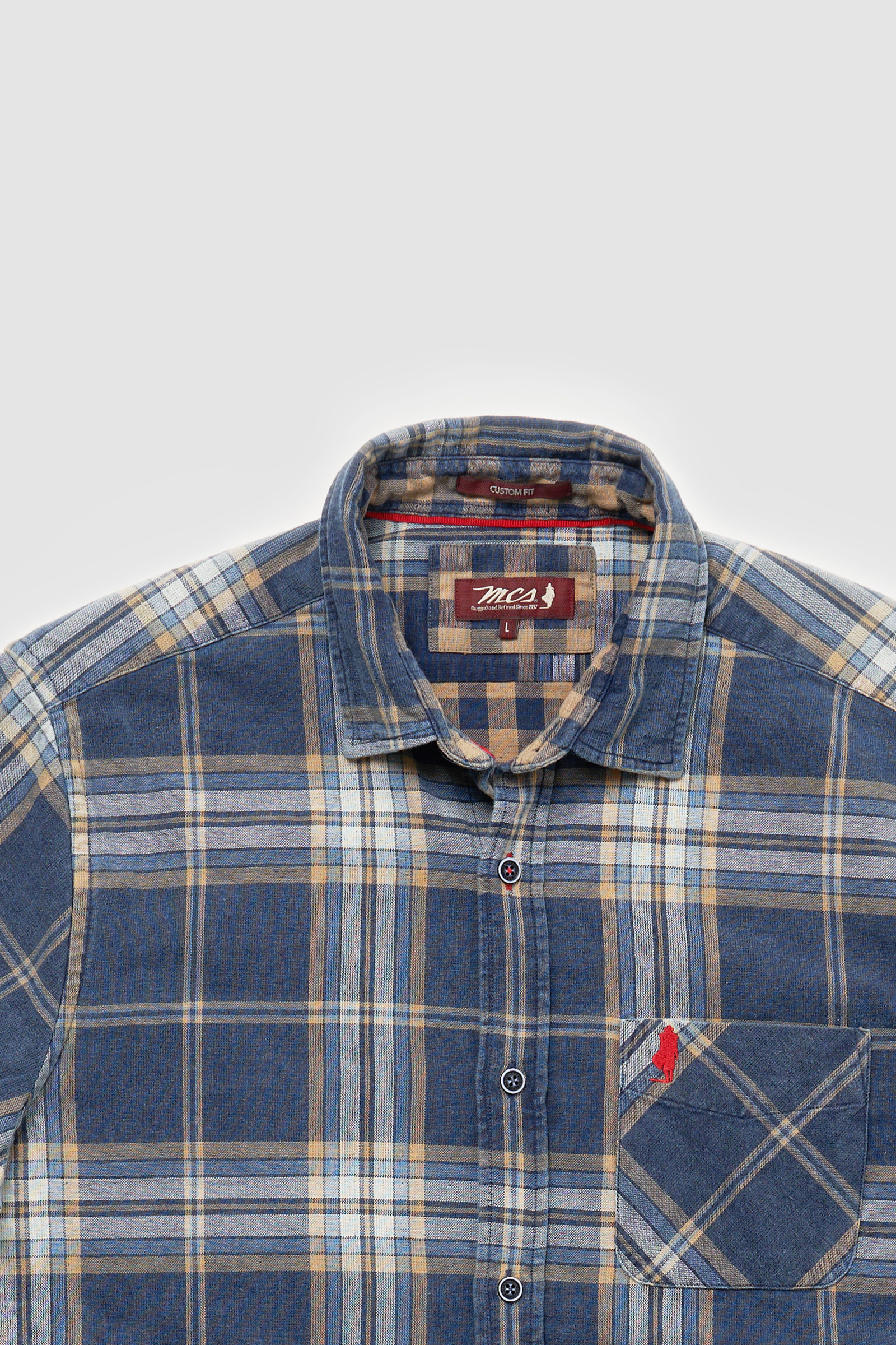 Chemise épaisse à carreaux délavé – Image 5