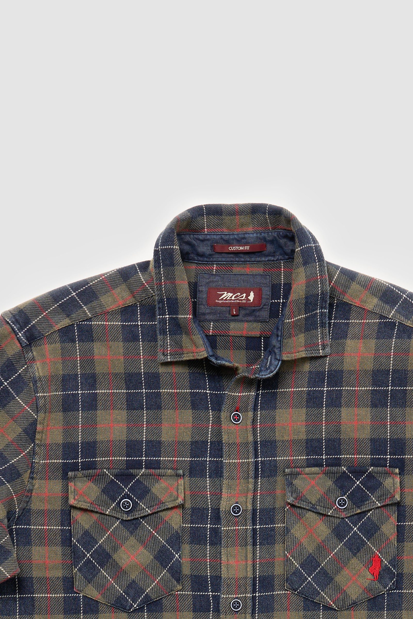 Chemise à carreaux en toile épaisse – Image 5