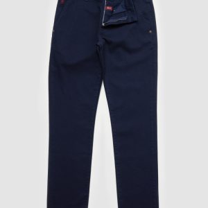 Pantalon chino armuré slim