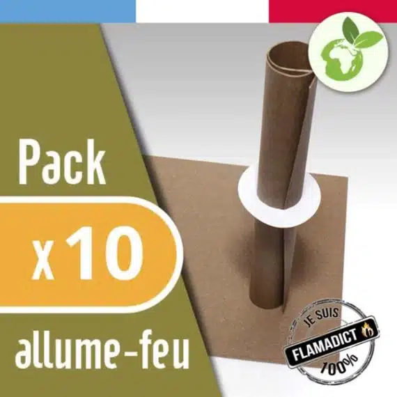 Allume-feu écologique – Pack de 10 feuilles – Flamagic – Image 2