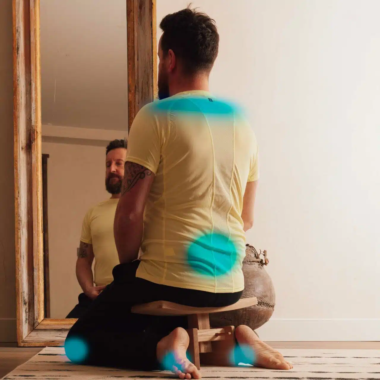 Banc de méditation en bois éco-conçu – Fabriqué en France – Hauteur ajustable – Image 5