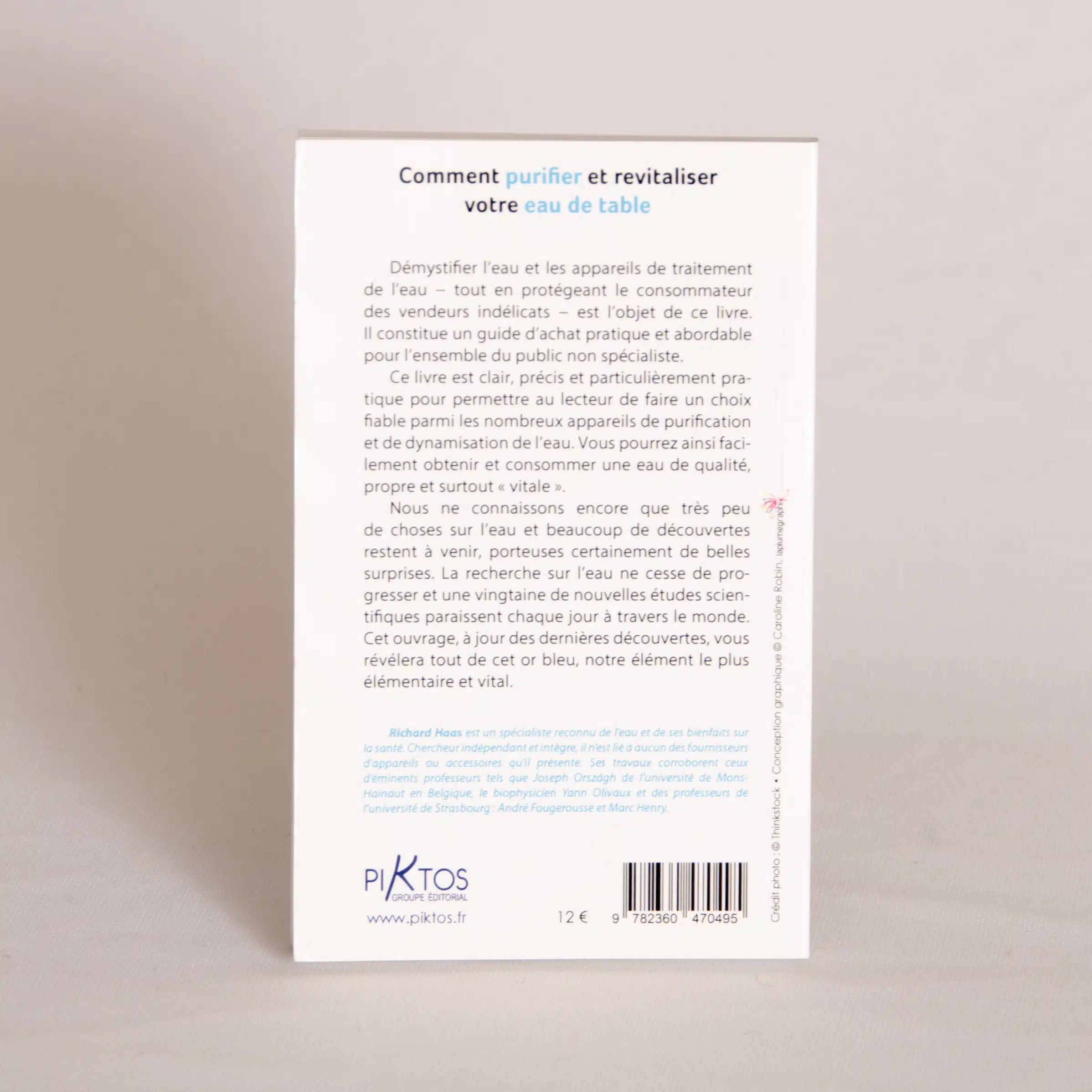 Comment purifier et revitaliser votre eau de table – Livre – Richard Haas – Editions Chariot d’or – Image 3