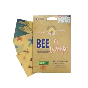 Emballage alimentaire Bee wrap – 3 tailles – 100% Bio – Anotherway