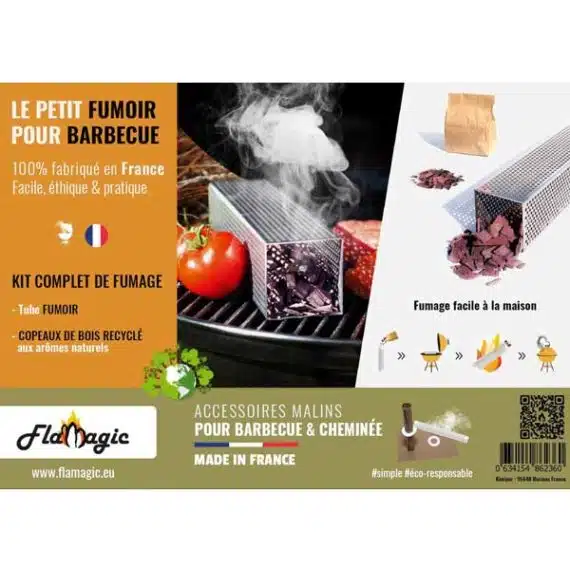 Petit fumoir transportable – Kit de fumage pour barbecue – Flamagic – Image 5
