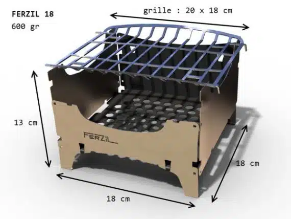 Réchaud à bois et mini-barbecue – n°18 – Ferzil – Image 2