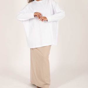 tee shirt blanc manche longue