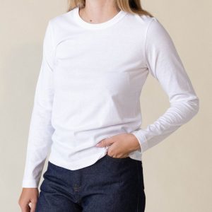 tee shirt femme manche longue coton