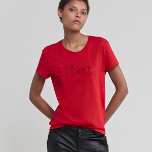 tee shirt femme rouge